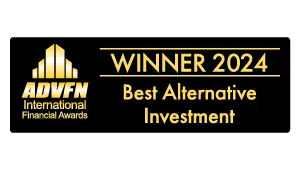 ADVFN International Finance Awards Winner 2024 - Best Alternative Investment